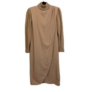 Vtg Moroci New York Dress Tan S/M